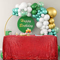 SquarePie Sequin Tablecloth 90 x 156 Inch Red Sparkly Table Linen for Wedding Party