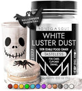 MONÉGASQUE White Edible Glitter for Drinks 15g – Edible Glitter for Cakes & Cocktails - Halloween Sprinkles White Luster Dust for Cocktail, Cake Decorating, Food Decorations Spray - Drink Shimmer
