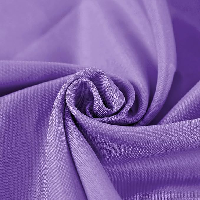 Rectangle Tablecloth 60x120 inch Washable Polyester Fabric Table Cloth for Wedding Party Dining Banquet Decoration（60x120,Purple）
