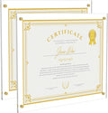 Acrylic Picture Frame for Wall, Clear Diploma Frame, No Drill Floating Frameless Photo Frame for Diploma Certificate Degree Document & Artworks Display, Graduation Gift for Students (2 Pack, 11X14 Straight edge)