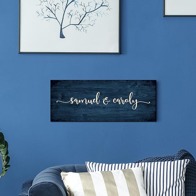 Personalized Signs for Home, Custom Sign with Any Text, 3 Sizes - 12 Background Options & 8 Fonts - Customizable Sign 18X7