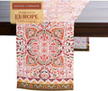 Maison d' Hermine Table Runner 100% Cotton Single Layer Table Runners 108 inches Long for Thanksgiving Christmas Decorations Home Kitchen Dining Party Wedding (Damask, 14.5" x 108")