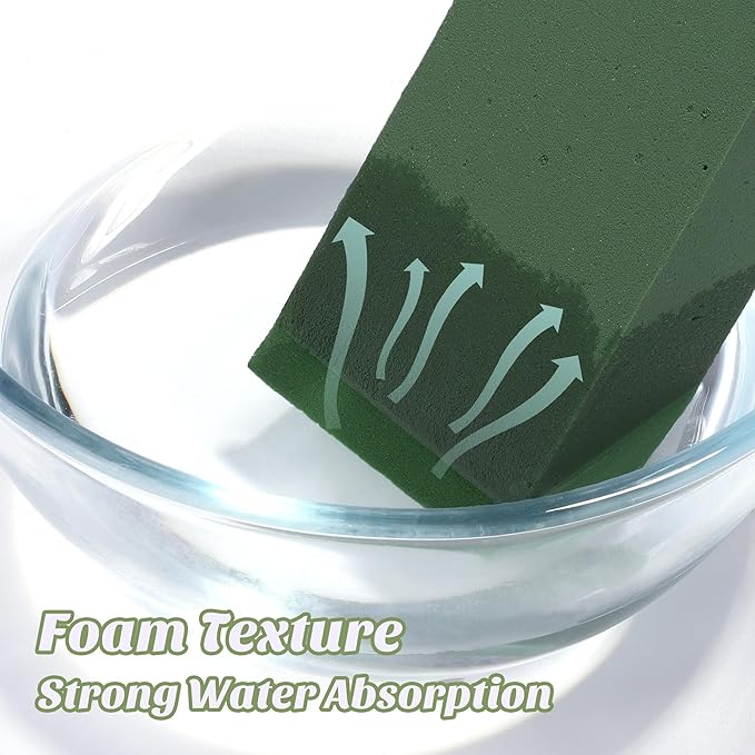 48 Packs Floral Foam Blocks Wet & Dry Floral Foam Bricks 5.5x3.1x1.8 Inch Flower Arranging Kit for Fresh and Artificial Flowers Florist Foam Blocks for Wedding Home Decor