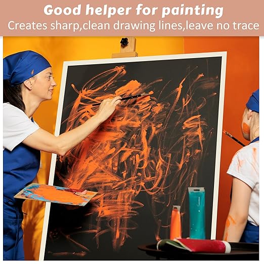 Masking Tape Bulk General Purpose Masking Painting Tape 55 Yards for Painting Home Office School Stationery Arts Crafts Basic Use, Easy Removal(60 Rolls,0.8 Inch)