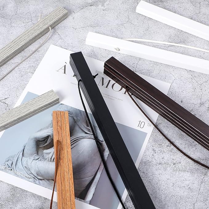 16x20 16x24 Poster Frame, Magnetic Light Wood Wooden Frame Frames Hanger for Photo Picture Canvas Artwork Wall Hanging (1 Pack, 16", Walnut)