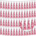 4P Pink Foil Fringe Tassel Banner Garland Metallic Tinsel Streamers Wall Hanging Curtain Backdrop Banner for Parade Floats, 2024 Graduation Decorations, Wedding Party Decoration
