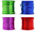 Mandala Crafts 14 Gauge Anodized Aluminum Craft Wire for Jewelry Making - 240 FT Colored Flexible Rainbow Combo Wire - Bendable for Bonsai Armature Crafting Sculpting