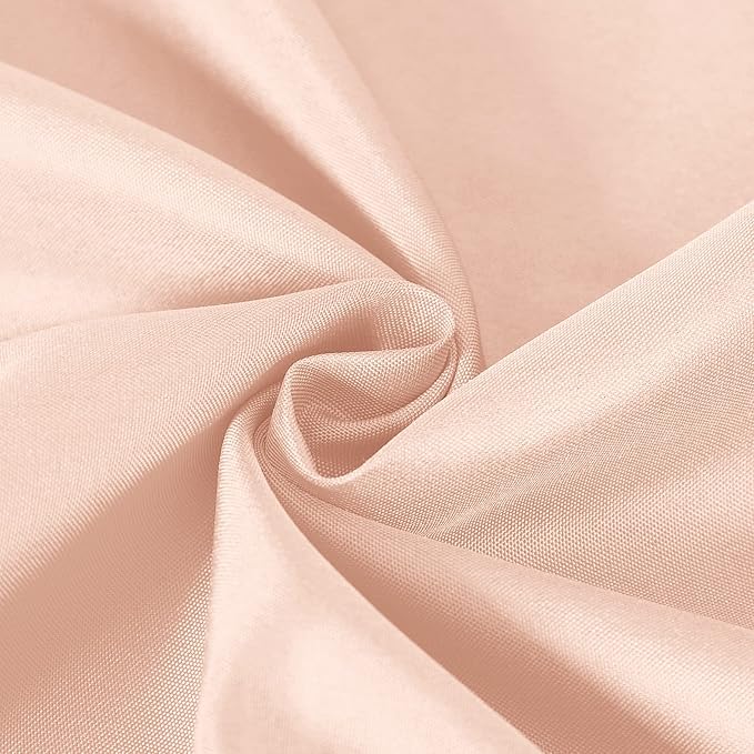Cupuamon Square Tablecloth 52x52 inch Washable Polyester Fabric Table Cloth for Wedding Party Dining Banquet Decoration（52x52,Dusty Pink）