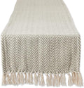 DII Woven Basic Tabletop Collection, Chevron Table Runner, 15x72, Artichoke