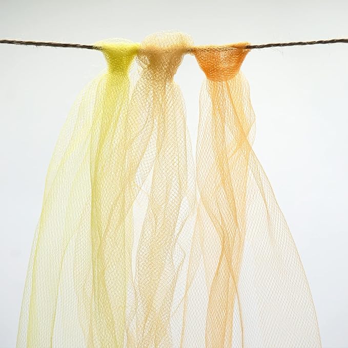 Orange Tulle Fabric Roll 6 Inch X 300 FT (100 Yards) Matte Tulle Ribbon Netting Mesh Spool for DIY Tutu Skirt Wedding Bow Gift Wrapping Baby Shower Christmas Party Halloween Decorations