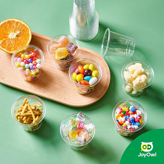 600 pack 2 OZ Plastic Shot Glasses, Mini Disposable Shot Cups for Party, Events, Whiskey and Wine Tasting