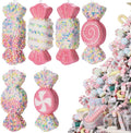 LANGXUN 6pcs Candy Land 2025 Xmas Birthday Party Wedding Suppiles Decoration, Hanging Candy Cane Christmas Tree Décor, Christmas Decorative Hanging Ornaments Crafts