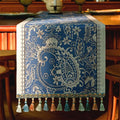 13×72 Inch Table Runner, Retro-Luxury Tassels Series for Kitchen Dining Table Holiday Decoration (Blue Pheonix)