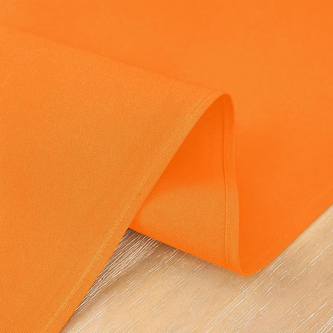 2 Pack Orange Table Runner 12 x 72 Inch Solid Color Farmhouse Runners Coffee Table Dresser for Daily Party Home Decoration
