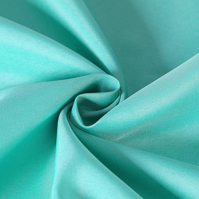 Cupuamon Square Tablecloth 70x70 inch Washable Polyester Fabric Table Cloth for Wedding Party Dining Banquet Decoration（70x70,Turquoise）