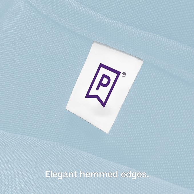 Gee Di Moda Rectangle Tablecloth - 60 x 84 Inch Baby Blue Table Cloth for 5 Foot Rectangle Table - Heavy Duty Washable Fabric - for 5 Ft Buffet Table, Holiday Party, Dinner, Wedding & Baby Shower