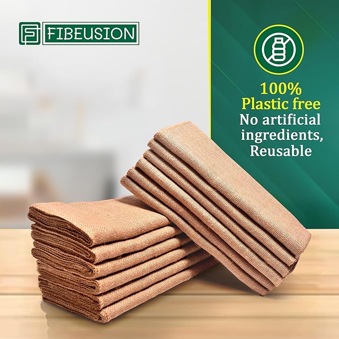 Burlap Table Runners (Pack of 12) – 12”x 108” - No-Fray Finished Edge Premium Quality Natural Table Runner – No Odor, Eco-Friendly Burlap Runner, Perfect for Rustic Table Decor and Other DIY Crafts