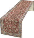 Boho Bohemia Style Table Runner, Vintage Red Blue Retro Flower Rustic Country Style Floral Print Pattern for Home Kitchen Table Decor Dining Coffee Room Garden Party Decor 13x36in