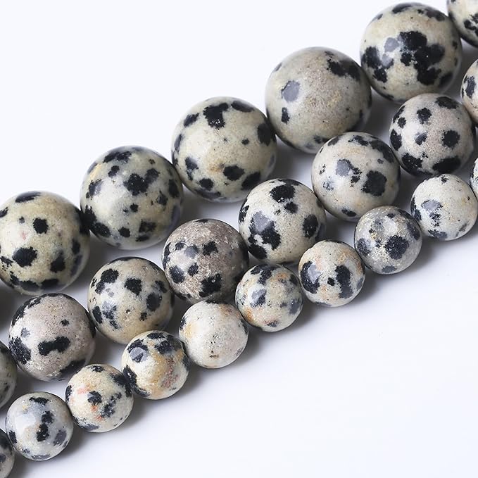 Quail Egg Stone Beads Gemstone Round Crystal Energy Jade Beads Stone Beads for Jewelry Making DIY Bracelet Necklace Jewelry Making 1 Strand 15.5inch 35PCS 10MM