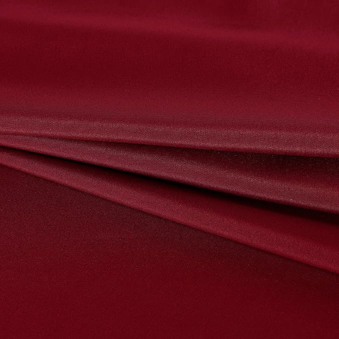 Fitable Rectangle Tablecloth Stain and Wrinkle Resistant Washable Polyester Table Cloth for Buffet Parties and Camping (54x78 inch, Red)
