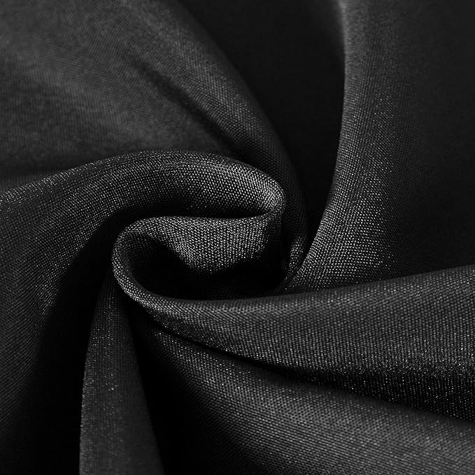 Cupuamon Square Tablecloth 70x70 inch Washable Polyester Fabric Table Cloth for Wedding Party Dining Banquet Decoration（70x70,Black）