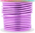 Mandala Crafts 10 Gauge Anodized Aluminum Craft Wire for Jewelry Making - 32 FT Colored Flexible Violet Wire - Bendable for Bonsai Armature Crafting Sculpting