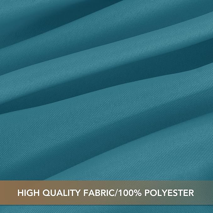 sancua Square Tablecloths 54x54 Inch, 2 Pack - Teal Fabric Table Cloth for Square or Round Tables, Washable Polyester Table Cover for Dinner, Holiday Party, Decorative Display Tables