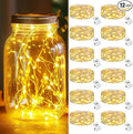 kolpop 12 Pack LED Fairy Lights Battery Operated, Mini Twinkle String Lights Battery Powered Waterproof for Christmas Mason Jars Party