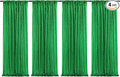 Poise3EHome 4Pcs 2Ft x 8Ft Green Sequin Backdrop Curtains, Glitter Photography Background, Sequence Xmas Thanksgiving Backdrop (Green, 4 pcs-2ftx8ft)