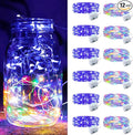ZGWJ 12 Pack Fairy Lights Battery Operated, 7ft 20 Mini LED Fairy String Lights Silver Wire 3 Modes for DIY, Parties, Wedding, Bedroom, Halloween Christmas Decoration Colorful and Blue