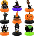 KatchOn, Halloween Centerpieces for Tables - Pack of 9 | Witch Halloween Table Centerpiece, Halloween Table Decorations | Orange and Black Halloween Centerpiece | Spooky Halloween Decorations Indoor