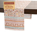 Maison d' Hermine Table Runner 100% Cotton Single Layer Table Runners 72 inches Long for Thanksgiving Christmas Decorations Home Kitchen Dining Party Wedding (Nila, 14.5" x 72")