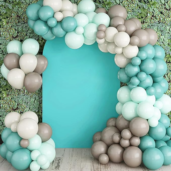 Wedding Arch Cover 7.2FT 6.6FT 6FT Arch Backdrop Cover Spandex Fitted Arch Cover for Round Top Chiara Backdrop Stand Covers for Wedding Birthday Party Baby Shower Banquet Ceremony Decoration