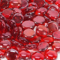 Fire Pit Glass Beads, Red Luster Reflective Tempered Glass Rocks for Natural, Propane or Gas Fireplace, Fire Pit Table, Marbles for Vase, Landscaping, Home Decor, 20lb