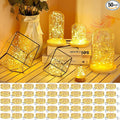 kolpop 50 Pack LED Fairy Lights Battery Operated, 7FT 20 LED Mini Twinkle String Lights Battery Powered Waterproof for Christmas Mason Jars Party (Warm White)