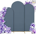 Wedding Arch Cover Spandex Arch Backdrop Cover (7.2FT,6.6FT,6FT) Set of 3 Arch Stand Cover Arch Covers Stretchy Backdrop for Wedding Birthday Party Decoration Baby Shower (Blue)