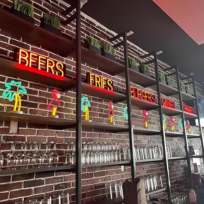 SpellBrite BREWERY Sign | Beer-Related Sign with Neon Look, Green LED Light Source | 29.1" x 6.3"