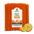 The Honey Jar Orange Flavored Honey Sticks - Pure Honey Straws For Tea, Coffee, or a Healthy Treat - One Teaspoon of Flavored Honey Per Stick - Made In The USA with Real Honey - (100 Count)