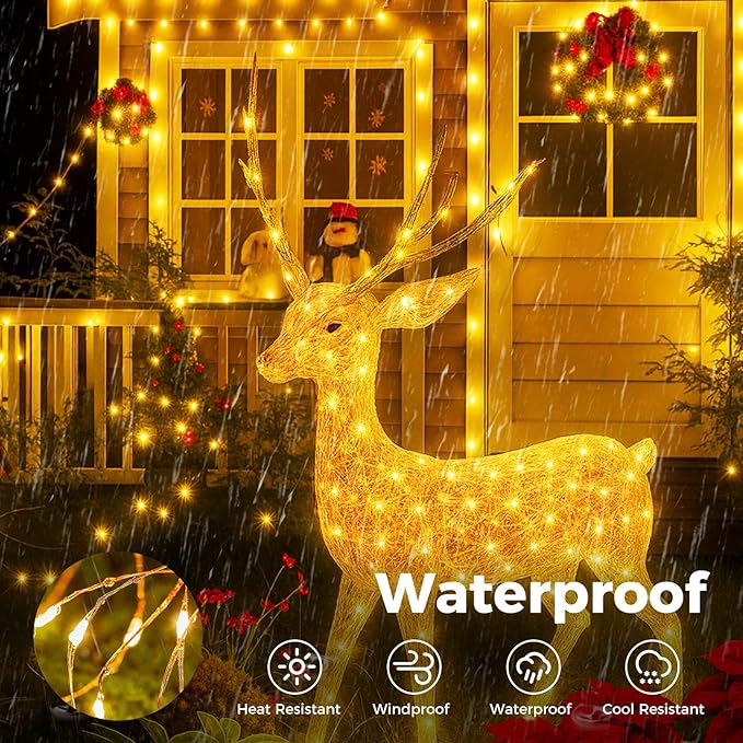 btfarm Fairy Lights Plug in with Remote, 33FT 100 LED Outdoor Twinkle Lights Waterproof with Timer, 8 Modes Indoor String Lights for Bedroom Patio Garden Wedding Christmas Decoration, Warm White