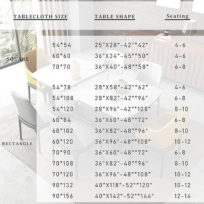 Fitable Square Tablecloth 60x60 inch Tablecloth Stain and Wrinkle Resistant Washable Polyester Table Cloth for Buffet Parties and Camping, Ivory