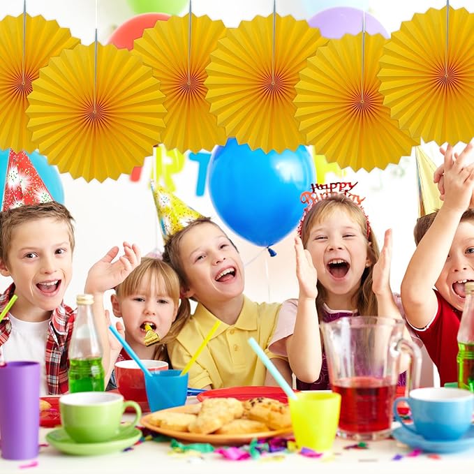 Morange Party Decorations,,Halloween Decor Events Accessories，Orange Birthday Decorations,Sunset Party Decorations,Party Fans 30 Color DIY Set (Morange)