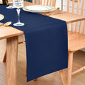 Farmhouse Navy Blue Table Runner Dining Table Runners 48 Inches Long Coffee Table Runner for Dresser Living Room Bedroom Holiday Party Banquet 12X48 Inch