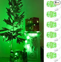 HXWEIYE 6 Pack Green Fairy Lights Battery Operated, 7ft 20LED Mini Fairy String Lights Mason Jar Lights, Waterproof Firefly Starry Lights for DIY Wedding Party Bedroom Patio Christmas Décor