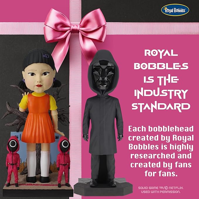 Royal Bobbles Squid Game Young Hee Doll Collectible Bobblehead Statue - 10 Inches Tall - Premium Polyresin Figure