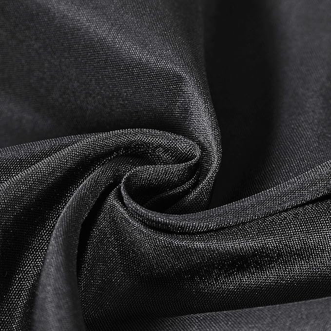 Rectangle Tablecloth 90x156 inch Washable Polyester Fabric Table Cloth for Wedding Party Dining Banquet Decoration（90x156, Black）