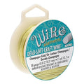 The Beadsmith Wire Elements Craft Wire – Tarnish Resistant, Soft Temper, Round, Champagne Gold Color – 0.32mm, 28 Gauge, 15 Yard Spool – Jewelry Making, Wire Wrapping, Floral, & Other DIY Crafts
