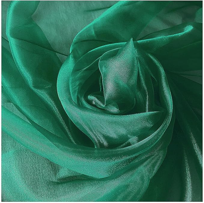 MDS Pack of 200 PCS Organza Chair Sashes Wider Dining Chair Bows Ribbon Tie Back for Wedding Party Birthday Bridal Shower Reception Event Banquet Home Chair Cover Decoration - Emerald Green