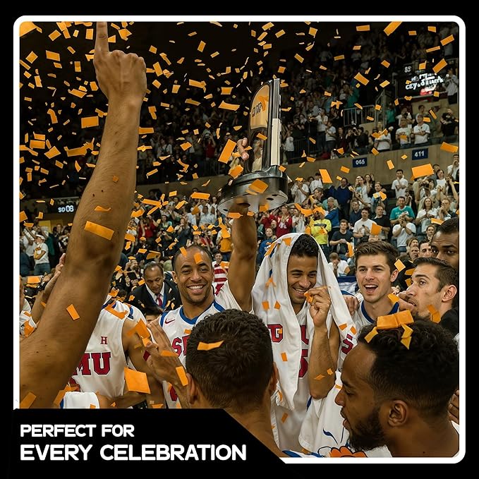 Ultimate Confetti, Orange Tissue Paper Confetti - Rectangular Fluttering Biodegradable Confetti for Cannon and Launcher use – Best for Wedding, Parties, Concerts and Live Events - 1 lb, 16 oz