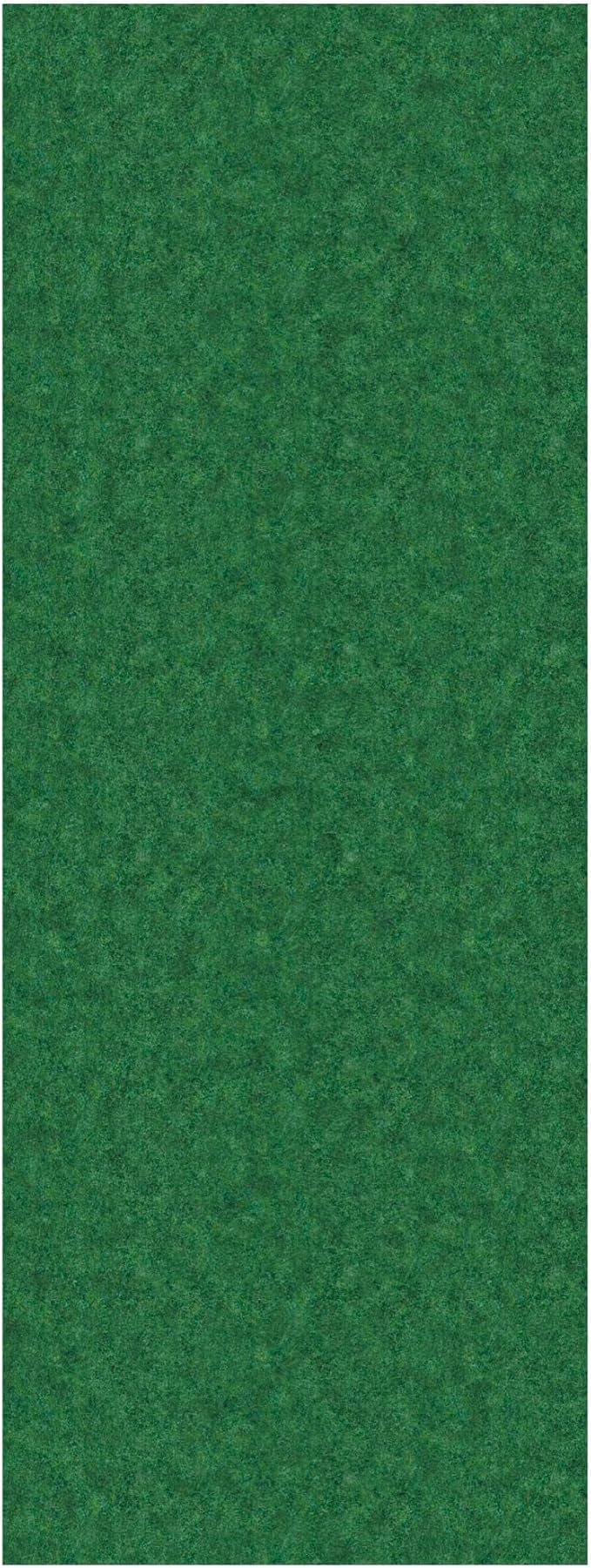 Ottomanson Mud Mat 2' x 3' Entryway Rug - Non-Slip Scraper Doormat for Muddy Paws, Dirt Trapping Indoor/Outdoor Mat for High-Traffic Areas, Kitchen, Garage, Patio, Green