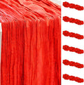 6 Pack Red Cheesecloth Table Runner 35x120 Inch 10Ft Rustic Gauze Cheese Cloth Table Runner Sheer Cheesecloth Table Runners for Wedding Party Bridal Shower Decoration